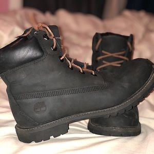 Black Timberlands - Size 10W/8.5M